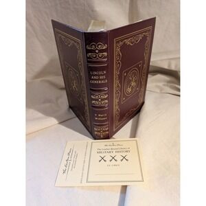 Easton Press Lincoln and His Generals T. Harry Williams Leather Bound Gilt Book